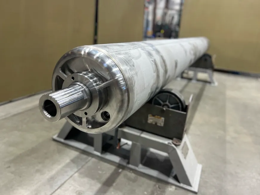 Physical, scale mockup of Deep Isolation's Universal Canister System (UCS).